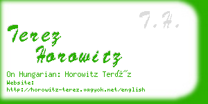 terez horowitz business card